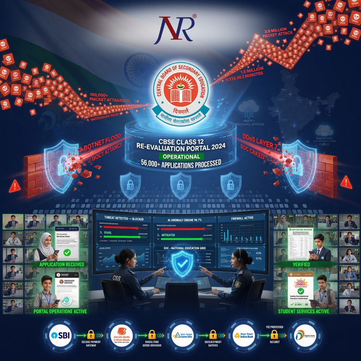 CBSE Thwarts 3.8 million-Packet DoS Attack on Re-Evaluation Portal June 2026